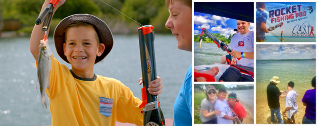 Rocket Fishing Rod >> When you cast it, blast it with the Rocket Fishing  Rod, the kids fishing rod that accurately casts its line up to 30 feet.  www.goliathgames.us