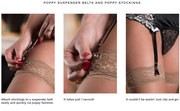 How to attach suspenders to stockings online