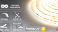 RibbonFlex Home Continuous (COB) LED Tape Light Kit with Remote – 16ft. (5M) $69.99 The Armacost Lighting Chip-on-Board (COB) White LED Tape Light kit is an easy-to-install solution for seamless […]