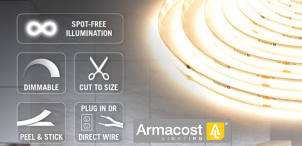 RibbonFlex Home Continuous (COB) LED Tape Light Kit with Remote – 16ft. (5M) $69.99 The Armacost Lighting Chip-on-Board (COB) White LED Tape Light kit is an easy-to-install solution for seamless […]