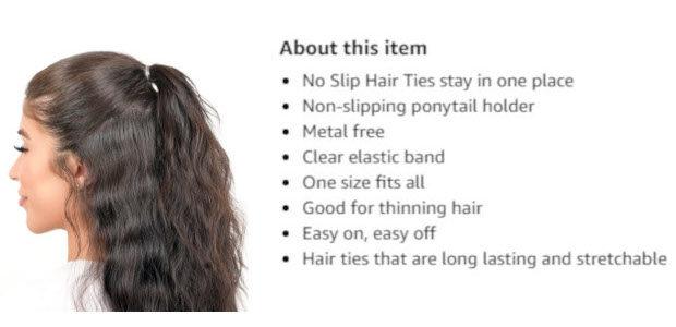 No Slip Hair Ties, Clear, No Metal, Comfort Grip, Ponytail Holder, 50/100/150 Count Buy @ :- https://geni.us/hhpM5A No Slip Hair Ties stay in one place Non-slipping ponytail holder Metal free […]